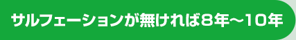 サルフェーションが無ければ８年～１０年