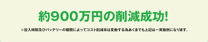 約900万円の削減成功!